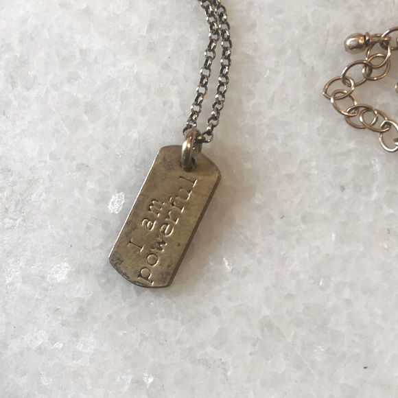 🔥SALE- any 4/$20.  Dogeared “I Am Powerful” Charm Necklace - Picture 1 of 2